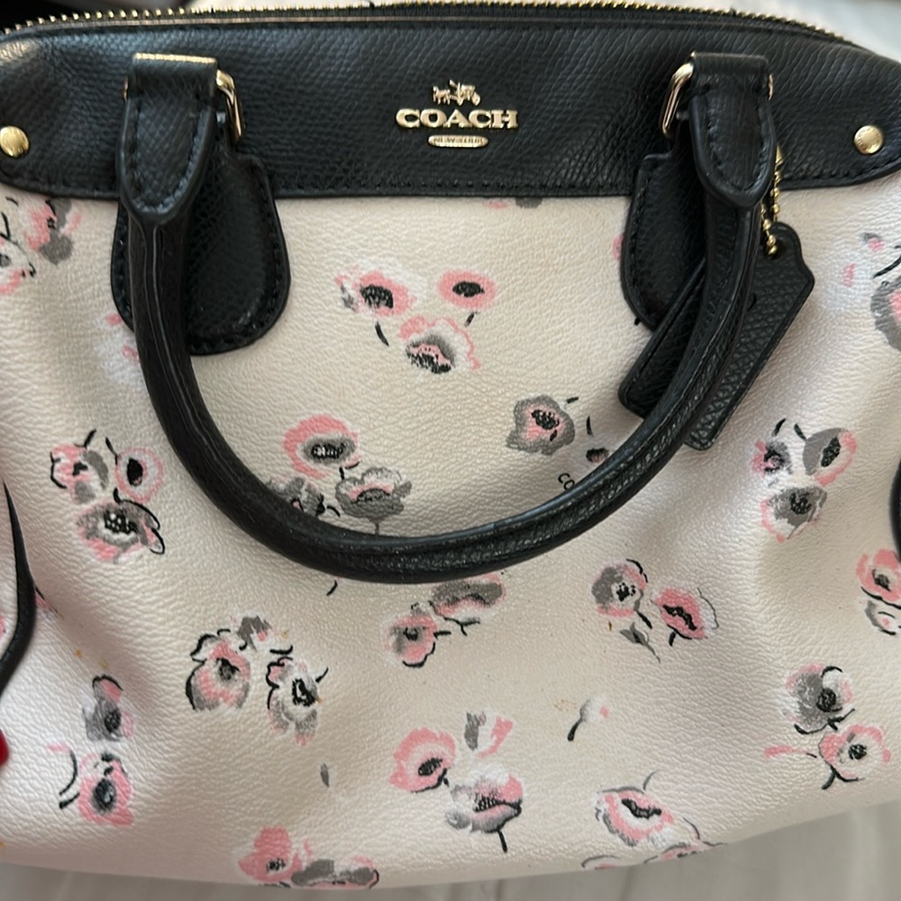 Coach floral crossbody